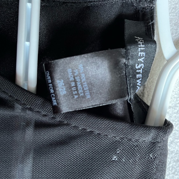 Ashley Stewart, black knee length dress with rose appliqués - Picture 7 of 7